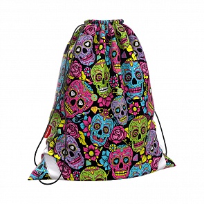 Мешок для обуви Funny Skulls, размер 36,5 х 44 см (Erich Krause, 44869)